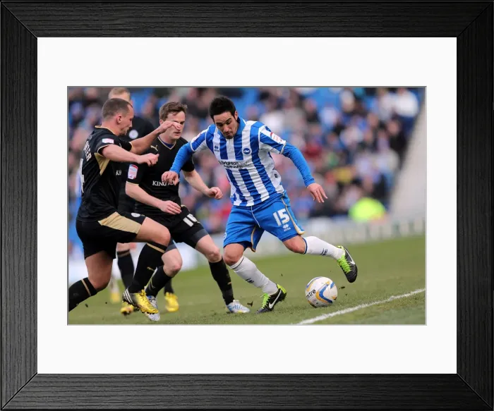 Framed Print : Vicente's Thrilling Performance: Brighton & Hove Albion vs Leicester City, NPower Championship, April 6, 2013 Framed Print : Vicente's Thrilling Performance: Brighton & Hove Albion vs Leicester City, NPower Championship, April 6, 2013