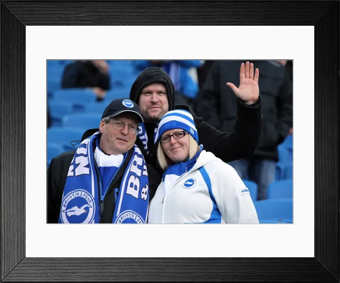 Framed Print : Brighton and Hove Albion: Electric Atmosphere - Crowd Shots from The Amex Stadium (2012-2013) Framed Print : Brighton and Hove Albion: Electric Atmosphere - Crowd Shots from The Amex Stadium (2012-2013)