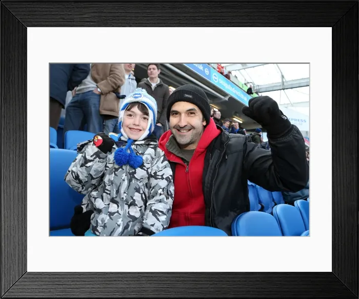 Framed Print : Brighton & Hove Albion: The Electric Amex Stadium Crowd (2012-2013)