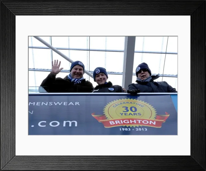 Framed Print : Brighton & Hove Albion vs Leicester City (2012-13): A Past Home Game Framed Print : Brighton & Hove Albion vs Leicester City (2012-13): A Past Home Game