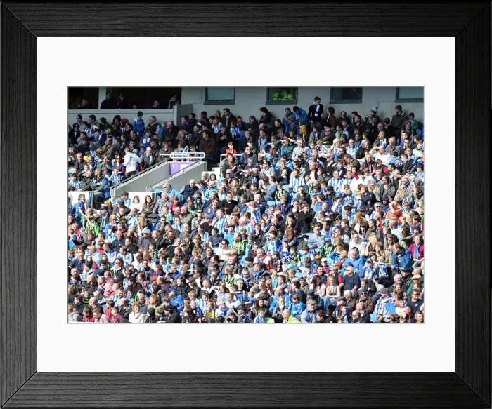 Framed Print : Brighton & Hove Albion vs. Leicester City (2012-13 Season): A Past Home Game
