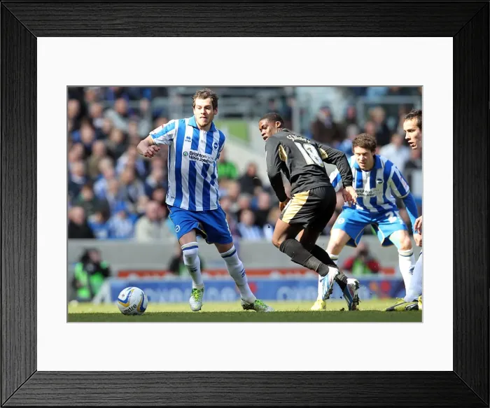 Framed Print : Brighton & Hove Albion vs. Leicester City (06-04-2013) - 2012-13 Season Home Game Framed Print : Brighton & Hove Albion vs. Leicester City (06-04-2013) - 2012-13 Season Home Game