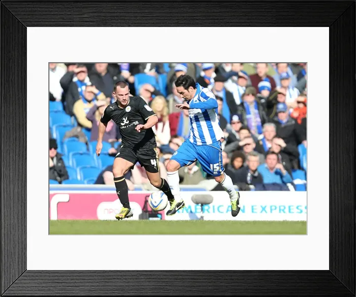 Framed Print : Brighton & Hove Albion vs. Leicester City (06-04-2013): A Glimpse into the 2012-13 Home Season
