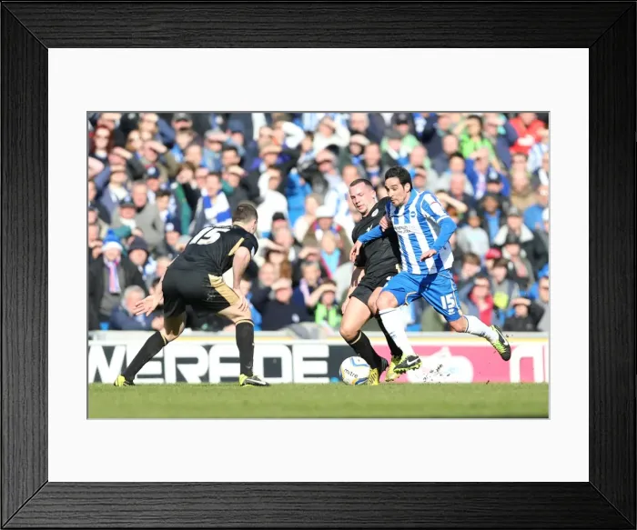 Framed Print : Brighton & Hove Albion vs. Leicester City (06-04-2013) - 2012-13 Season Home Game Framed Print : Brighton & Hove Albion vs. Leicester City (06-04-2013) - 2012-13 Season Home Game