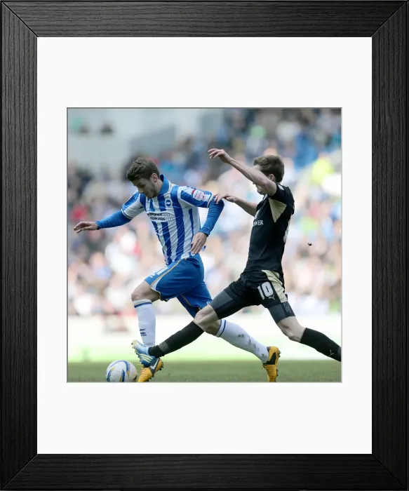 Framed Print : Brighton & Hove Albion vs. Leicester City (06-04-2013): A Glimpse into the 2012-13 Home Season