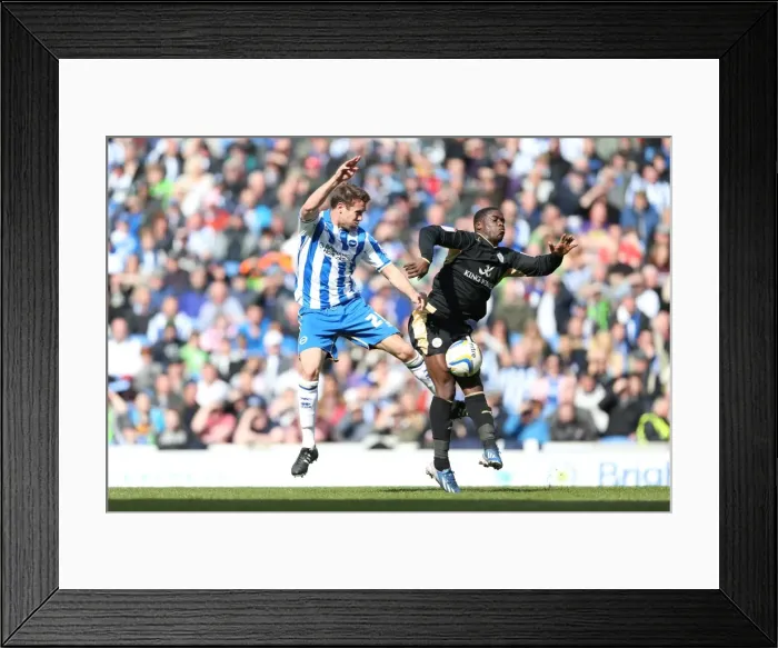 Framed Print : Brighton & Hove Albion vs. Leicester City (06-04-2013) - 2012-13 Season Home Game Framed Print : Brighton & Hove Albion vs. Leicester City (06-04-2013) - 2012-13 Season Home Game