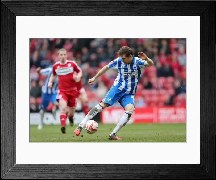 Framed Print : Dean Hammond's Near-Miss: Middlesbrough vs. Brighton & Hove Albion, April 13, 2013 Framed Print : Dean Hammond's Near-Miss: Middlesbrough vs. Brighton & Hove Albion, April 13, 2013
