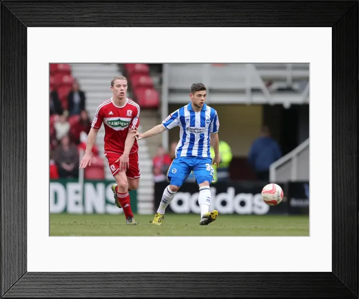 Framed Print : Brighton's Jake Forster-Caskey in Action Against Middlesbrough, April 13, 2013 Framed Print : Brighton's Jake Forster-Caskey in Action Against Middlesbrough, April 13, 2013