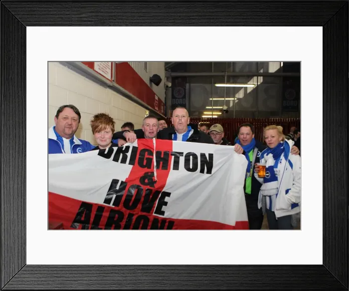 Framed Print : Brighton & Hove Albion vs. Middlesbrough: 2013 Away Game Framed Print : Brighton & Hove Albion vs. Middlesbrough: 2013 Away Game