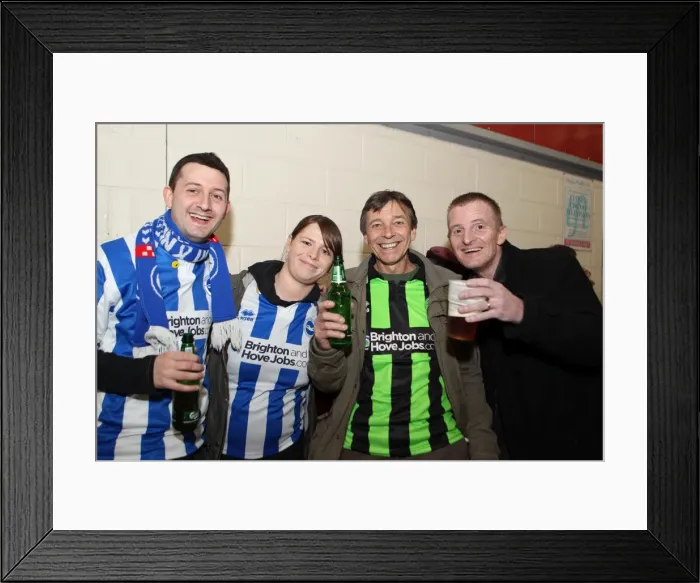 Framed Print : Brighton and Hove Albion Away Games 2012-13: A Sea of Supporters Framed Print : Brighton and Hove Albion Away Games 2012-13: A Sea of Supporters