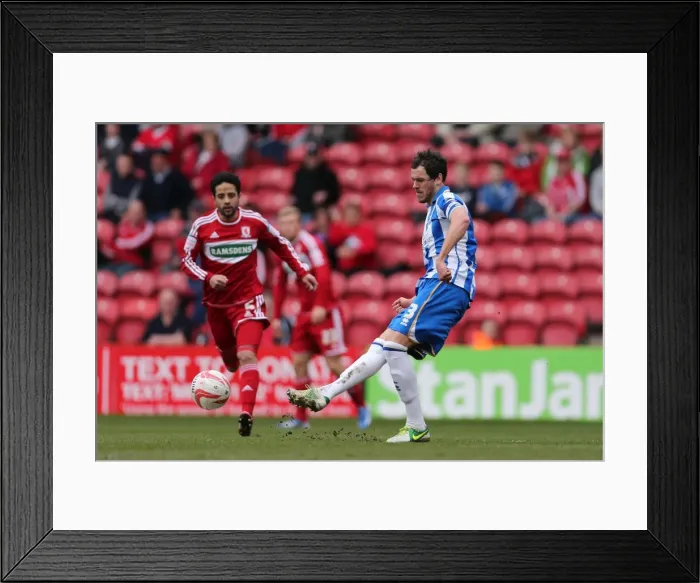 Framed Print : Brighton & Hove Albion vs. Middlesbrough: 2012-13 Away Game Framed Print : Brighton & Hove Albion vs. Middlesbrough: 2012-13 Away Game