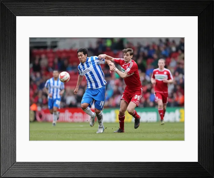 Framed Print : Brighton & Hove Albion vs. Middlesbrough: 2012-13 Away Game Framed Print : Brighton & Hove Albion vs. Middlesbrough: 2012-13 Away Game