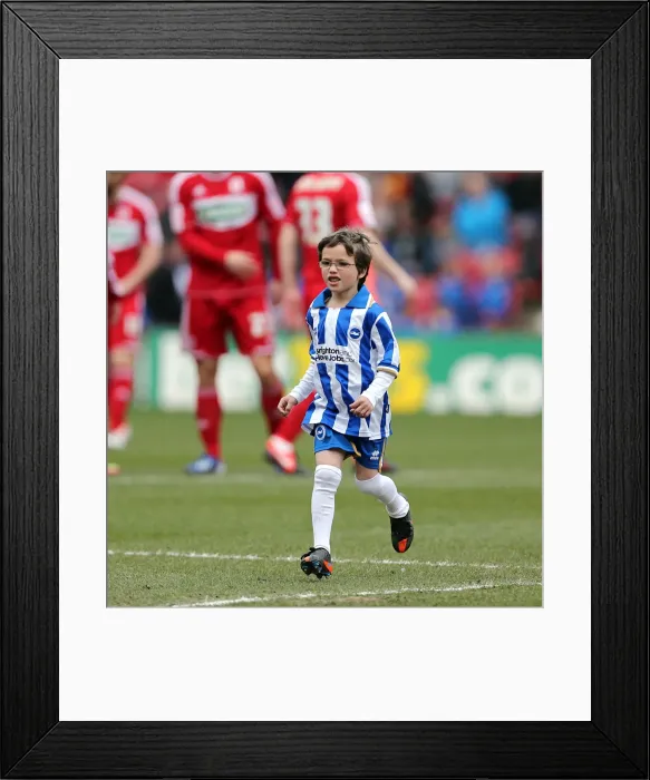 Framed Print : Brighton & Hove Albion vs. Middlesbrough: 2013 Away Game Framed Print : Brighton & Hove Albion vs. Middlesbrough: 2013 Away Game