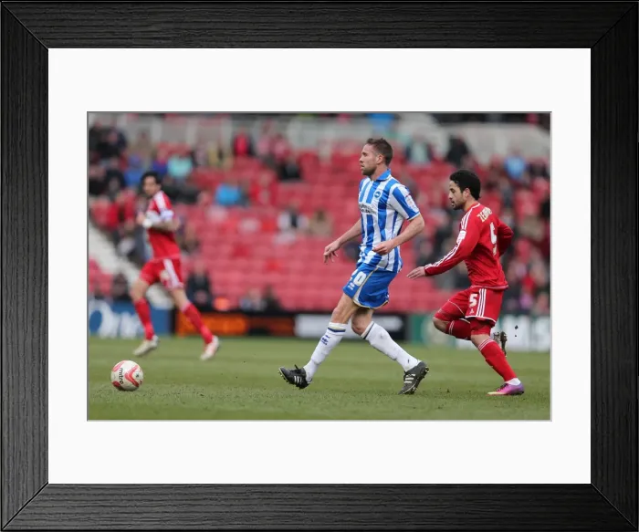 Framed Print : Brighton & Hove Albion vs Middlesbrough: 2012-13 Away Game