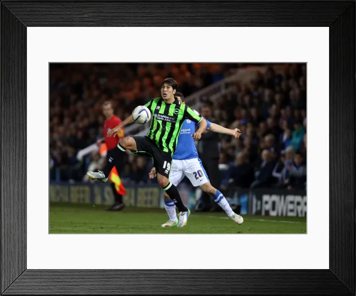 Framed Print : Leonardo Ulloa in Action: Brighton & Hove Albion vs. Middlesbrough, Championship Match, April 13, 2013 Framed Print : Leonardo Ulloa in Action: Brighton & Hove Albion vs. Middlesbrough, Championship Match, April 13, 2013