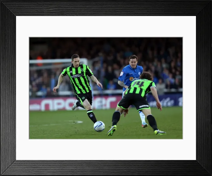 Framed Print : Brighton & Hove Albion vs. Peterborough United (Away) - A Retrospective of the 2012-13 Season: 16-04-2013 Framed Print : Brighton & Hove Albion vs. Peterborough United (Away) - A Retrospective of the 2012-13 Season: 16-04-2013