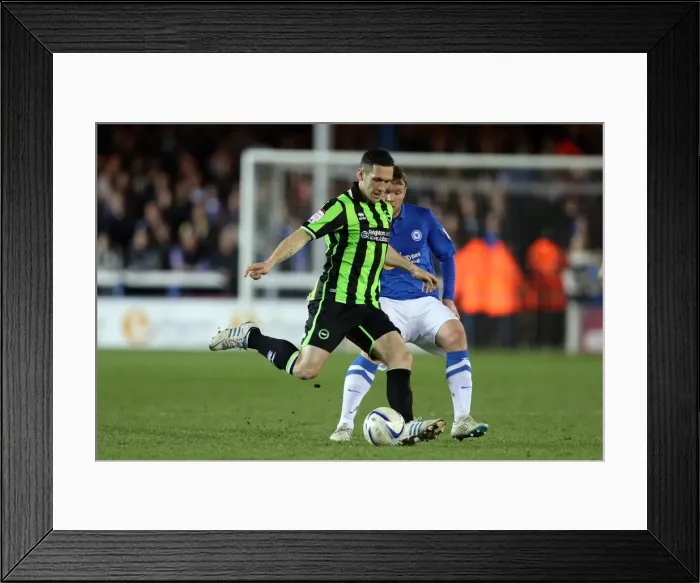 Framed Print : Brighton & Hove Albion vs. Peterborough United (Away) - April 16, 2013 (Season 12-13, Away Game) Framed Print : Brighton & Hove Albion vs. Peterborough United (Away) - April 16, 2013 (Season 12-13, Away Game)