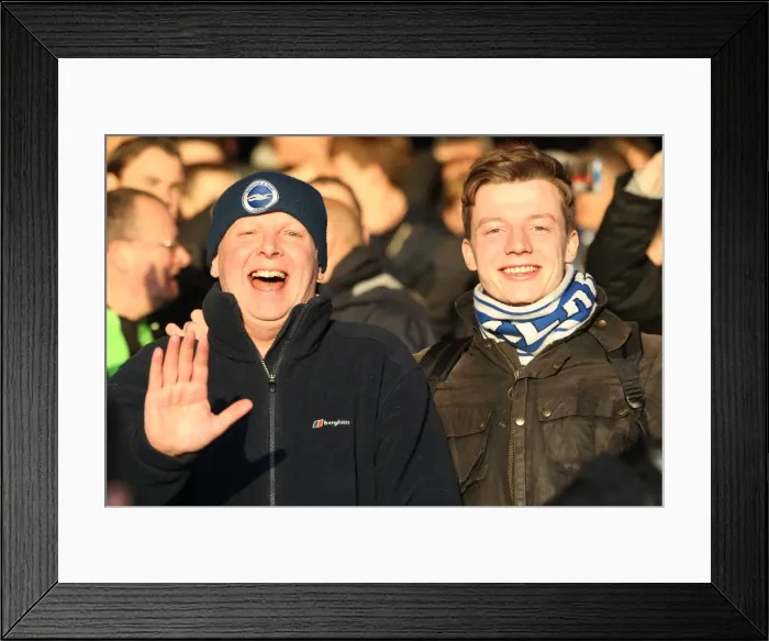 Framed Print : Brighton and Hove Albion FC: A Sea of Supporters - Away Days 2012-13 Framed Print : Brighton and Hove Albion FC: A Sea of Supporters - Away Days 2012-13