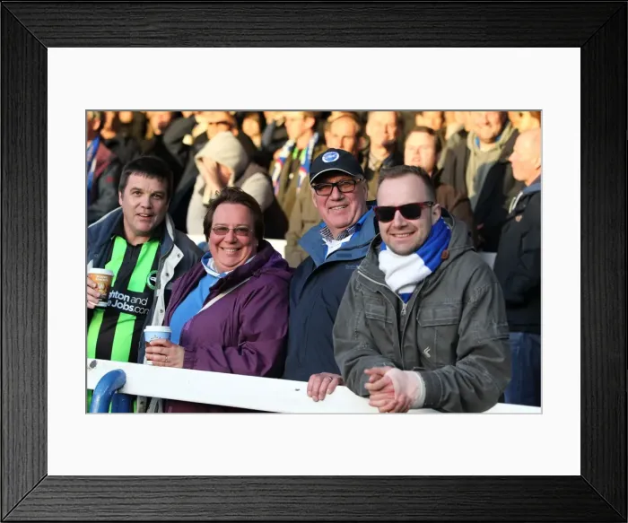 Framed Print : Brighton & Hove Albion vs. Peterborough United (Away): April 16, 2013 (Season 2012-13) Framed Print : Brighton & Hove Albion vs. Peterborough United (Away): April 16, 2013 (Season 2012-13)