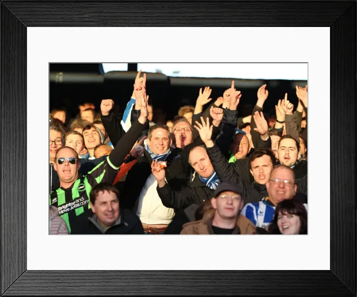 Framed Print : Brighton & Hove Albion vs. Peterborough United (Away): April 16, 2013 (Season 2012-13) Framed Print : Brighton & Hove Albion vs. Peterborough United (Away): April 16, 2013 (Season 2012-13)