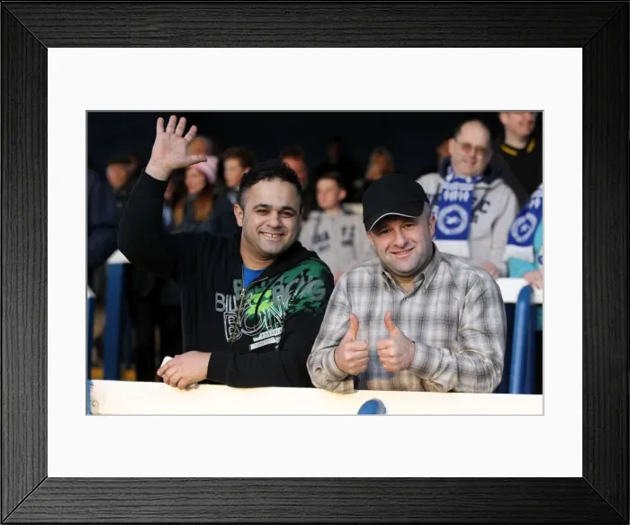 Framed Print : Sea of Supporters: Brighton and Hove Albion Away Games 2012-13