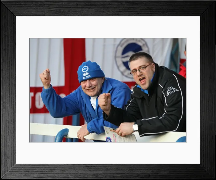 Framed Print : Sea of Supporters: Brighton & Hove Albion Away Games 2012-13 Framed Print : Sea of Supporters: Brighton & Hove Albion Away Games 2012-13