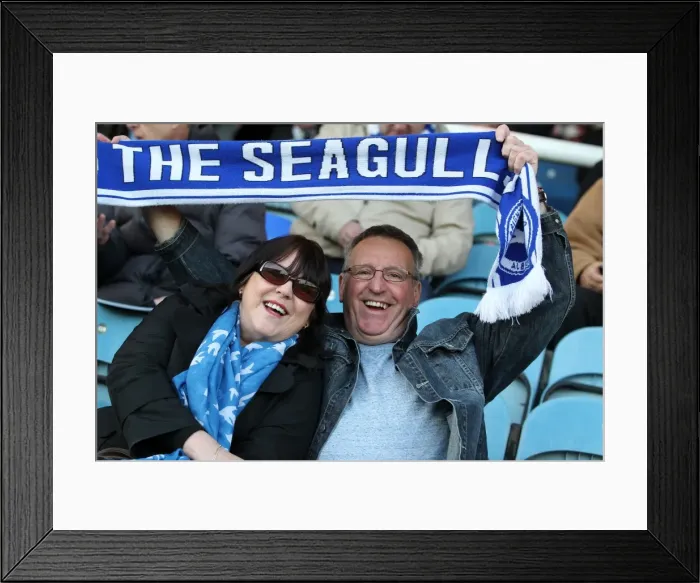 Framed Print : Brighton And Hove Albion Crowd Shots: Crowd Shots Away Days 2012-13