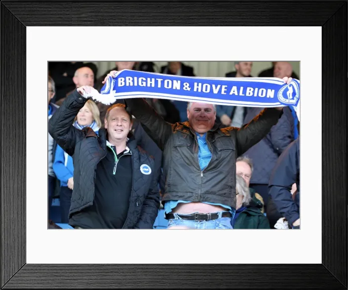 Framed Print : Brighton & Hove Albion vs. Peterborough United (Away) - April 16, 2013: A Look Back at the 2012-13 Season Framed Print : Brighton & Hove Albion vs. Peterborough United (Away) - April 16, 2013: A Look Back at the 2012-13 Season