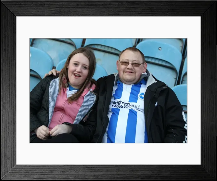 Framed Print : Sea of Supporters: Brighton and Hove Albion Away Games 2012-13