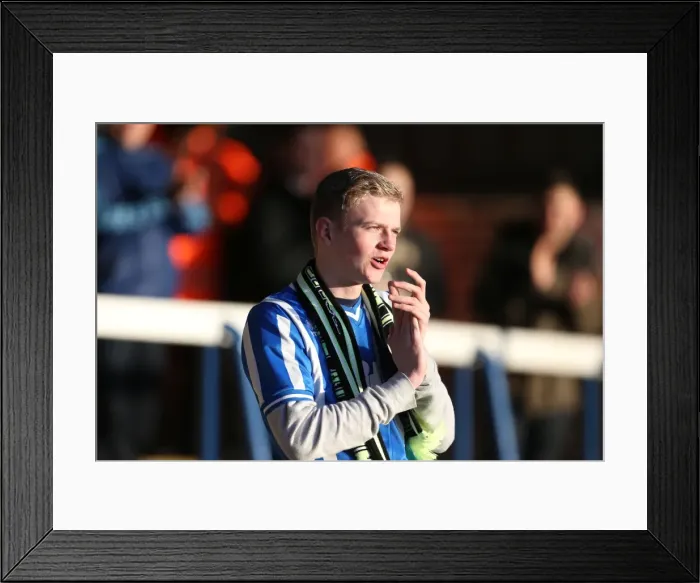 Framed Print : Brighton & Hove Albion vs. Peterborough United (Away) - 16-04-2013: A Season 2012-13 Away Game Framed Print : Brighton & Hove Albion vs. Peterborough United (Away) - 16-04-2013: A Season 2012-13 Away Game