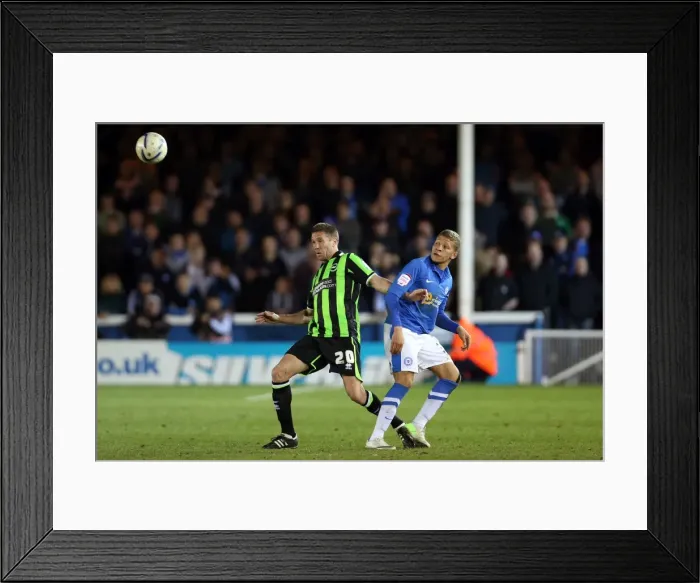Framed Print : Brighton & Hove Albion vs. Peterborough United: A Battle from the 2012-13 Season (Away) Framed Print : Brighton & Hove Albion vs. Peterborough United: A Battle from the 2012-13 Season (Away)