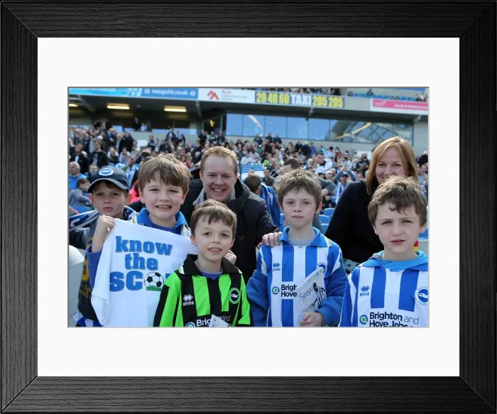 Framed Print : Brighton & Hove Albion FC: The Electric Atmosphere of Amex Stadium (2012-2013) - Crowd Shots Framed Print : Brighton & Hove Albion FC: The Electric Atmosphere of Amex Stadium (2012-2013) - Crowd Shots