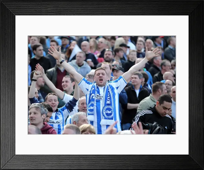 Framed Print : Brighton & Hove Albion FC: Electric Atmosphere - Unforgettable Crowd Moments (2012-2013) Framed Print : Brighton & Hove Albion FC: Electric Atmosphere - Unforgettable Crowd Moments (2012-2013)