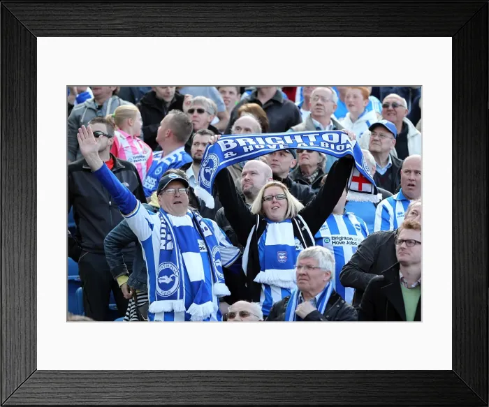 Framed Print : Brighton & Hove Albion FC: Electric Atmosphere at The Amex (2012-2013) - Crowd Shots Framed Print : Brighton & Hove Albion FC: Electric Atmosphere at The Amex (2012-2013) - Crowd Shots