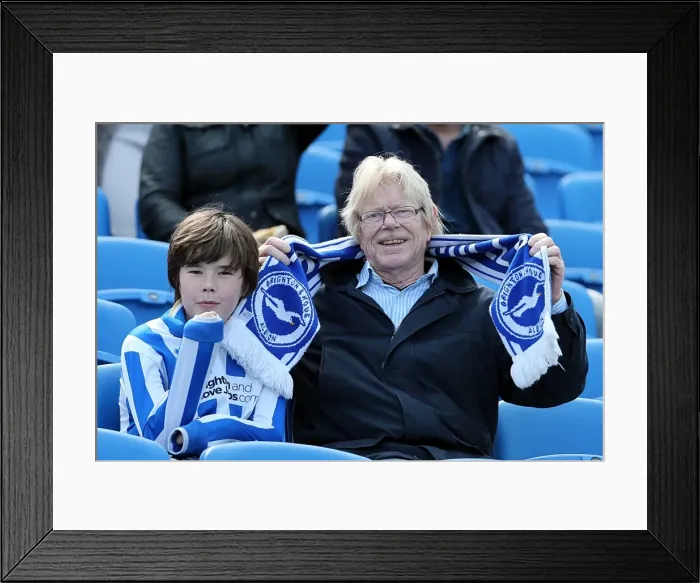 Framed Print : Electric Atmosphere: Brighton & Hove Albion FC Crowd Shots (2012-13) at The Amex Framed Print : Electric Atmosphere: Brighton & Hove Albion FC Crowd Shots (2012-13) at The Amex