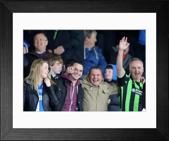 Framed Print : Brighton and Hove Albion FC: Away Days 2012-13 - A Sea of Supporters (Crowd Shots) Framed Print : Brighton and Hove Albion FC: Away Days 2012-13 - A Sea of Supporters (Crowd Shots)