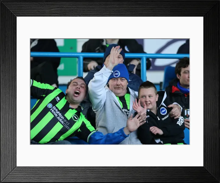 Framed Print : Brighton & Hove Albion vs. Leeds United: A 2012-13 Away Battle (27-04-2013) Framed Print : Brighton & Hove Albion vs. Leeds United: A 2012-13 Away Battle (27-04-2013)