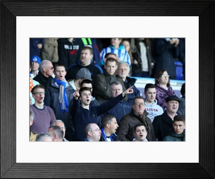 Framed Print : Brighton & Hove Albion vs. Leeds United: 2012-13 Away Game Framed Print : Brighton & Hove Albion vs. Leeds United: 2012-13 Away Game