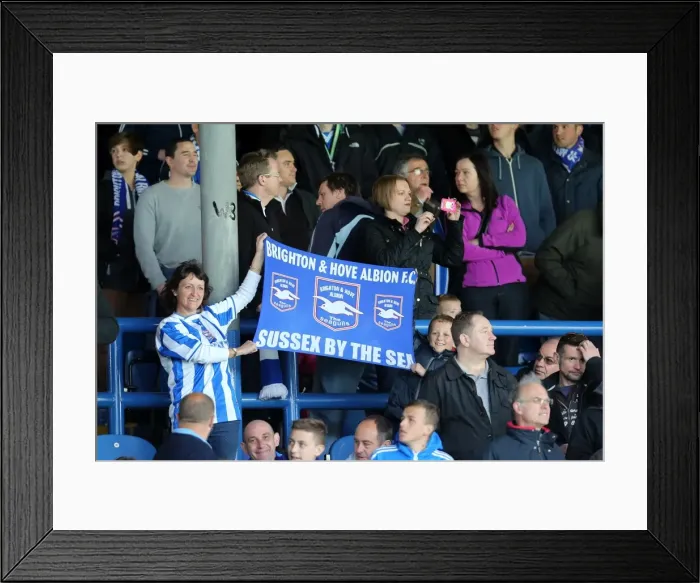 Framed Print : Brighton & Hove Albion vs. Leeds United: 2012-13 Away Game Framed Print : Brighton & Hove Albion vs. Leeds United: 2012-13 Away Game