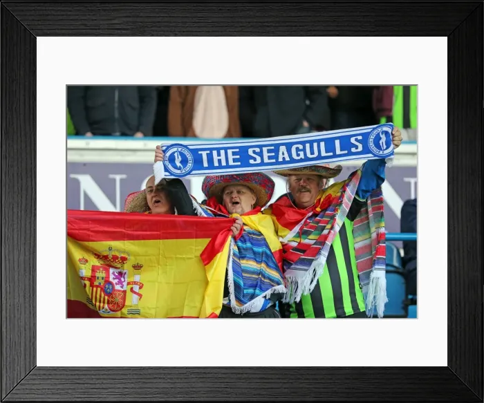 Framed Print : The Final Battle: Brighton & Hove Albion vs Leeds United (Away), Season 2012-13 Framed Print : The Final Battle: Brighton & Hove Albion vs Leeds United (Away), Season 2012-13