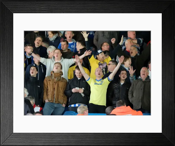 Framed Print : Brighton & Hove Albion vs. Leeds United: 2012-13 Away Game Framed Print : Brighton & Hove Albion vs. Leeds United: 2012-13 Away Game