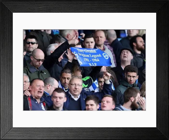 Framed Print : Brighton & Hove Albion vs. Leeds United: 2012-13 Away Game Framed Print : Brighton & Hove Albion vs. Leeds United: 2012-13 Away Game