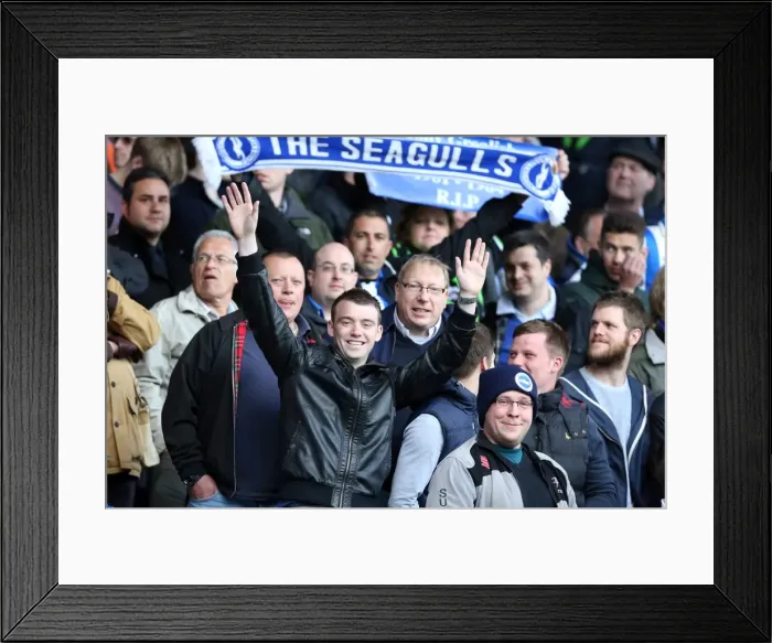 Framed Print : Brighton & Hove Albion vs. Leeds United: 2012-13 Away Game Framed Print : Brighton & Hove Albion vs. Leeds United: 2012-13 Away Game
