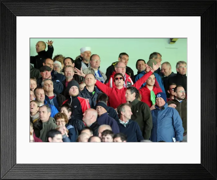 Framed Print : Brighton & Hove Albion vs. Leeds United (Away) - 27-04-2013: A Past Season's Encounter Framed Print : Brighton & Hove Albion vs. Leeds United (Away) - 27-04-2013: A Past Season's Encounter