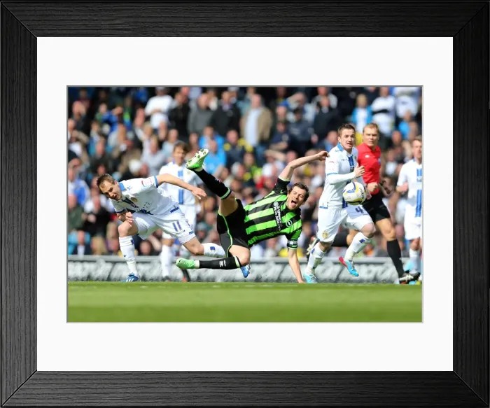 Framed Print : Brighton & Hove Albion vs. Leeds United: 2012-13 Away Game Framed Print : Brighton & Hove Albion vs. Leeds United: 2012-13 Away Game