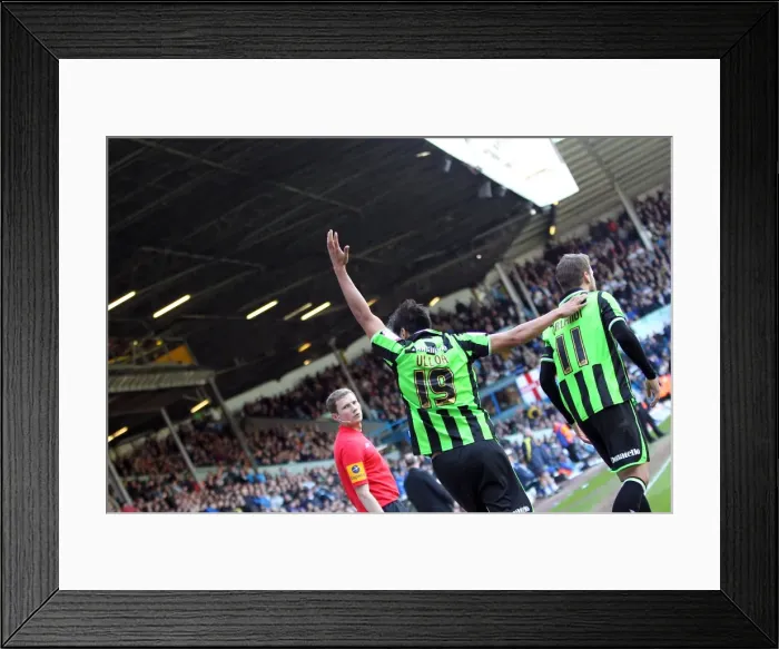 Framed Print : Brighton & Hove Albion vs. Leeds United: 2012-13 Away Game Framed Print : Brighton & Hove Albion vs. Leeds United: 2012-13 Away Game