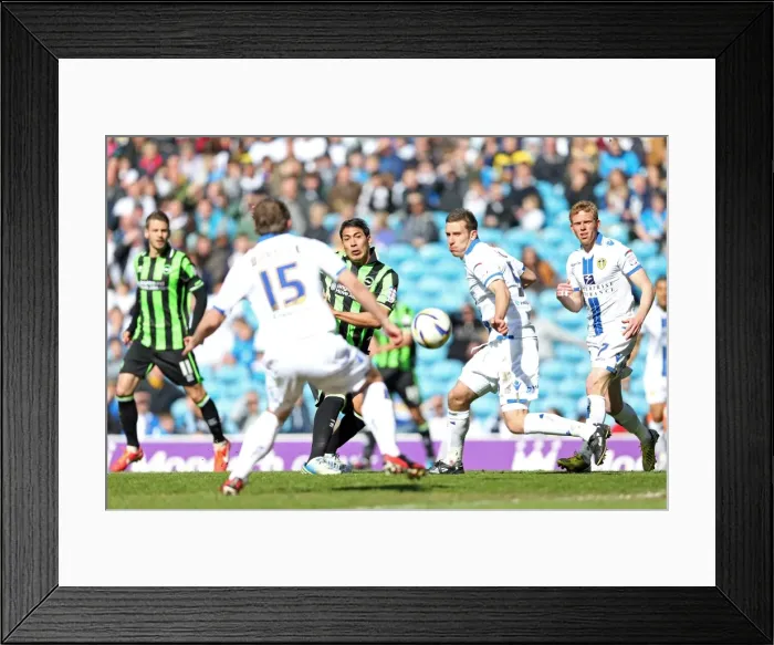 Framed Print : Brighton & Hove Albion vs. Leeds United (Away) - 27-04-2013: A Past Season's Encounter