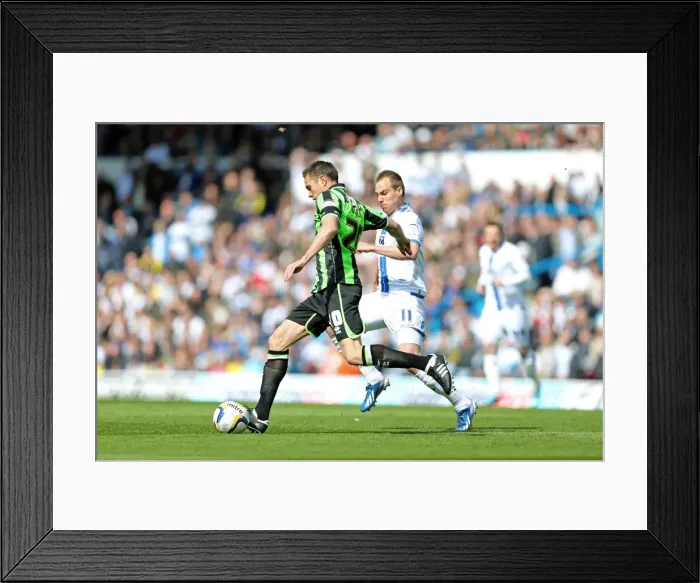 Framed Print : Brighton & Hove Albion vs. Leeds United (Away) - 27-04-2013: A Past Season's Encounter
