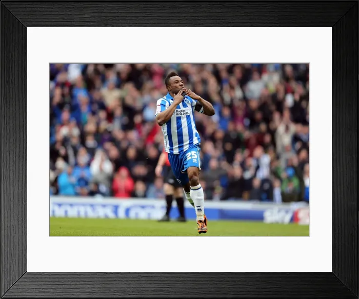 Framed Print : Kazenga LuaLua's Game-Winning Goal: Brighton & Hove Albion Leads 1-0 vs. Wolverhampton Wanderers (May 4, 2013) Framed Print : Kazenga LuaLua's Game-Winning Goal: Brighton & Hove Albion Leads 1-0 vs. Wolverhampton Wanderers (May 4, 2013)