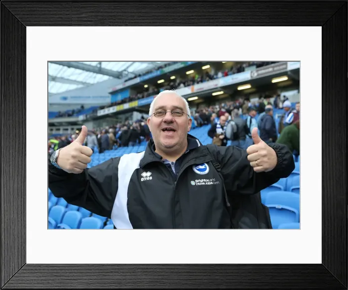 Framed Print : Electric Atmosphere at The Amex: Brighton & Hove Albion FC Crowd Shots (2012-2013)